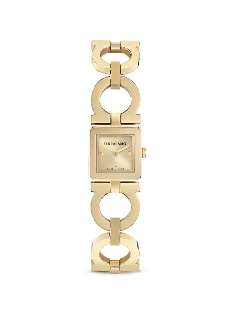 Ferragamo Double Gancini 19mm watch Gold SFNP00226