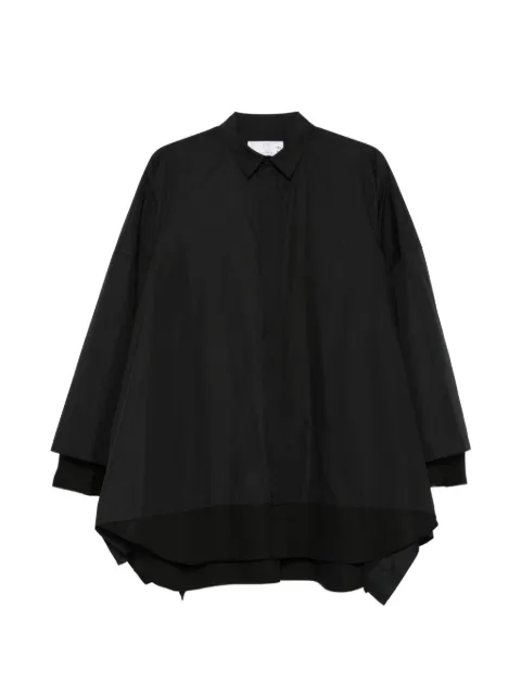 sacai chest-pocket layered shirt Black 2608328