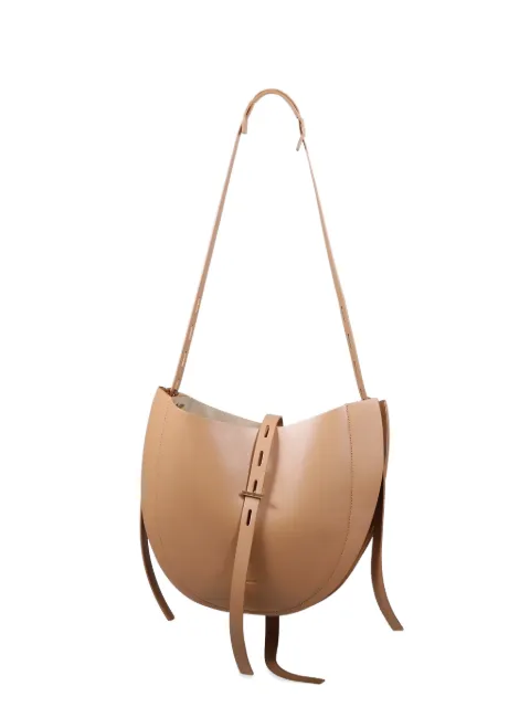 MINOBOSSI Lizzie buckle strap shoulder bag Neutrals PRLIZZIELILLE