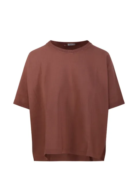 Roberto Collina short-sleeve crew-neck T-shirt Brown 261FXA31221