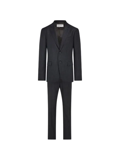 Ferragamo wool pinstripe suit Grey 790095