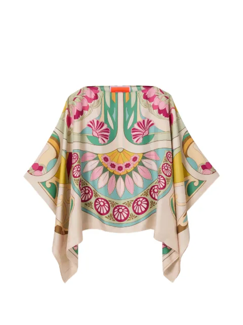 La DoubleJ foulard top Neutrals TOP0195SIL029TUL07GR02