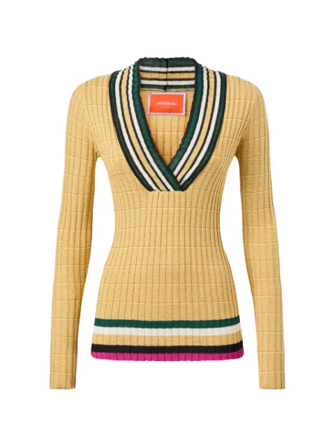 La DoubleJ Releve top Yellow PUL0347KNI196VA464YE02
