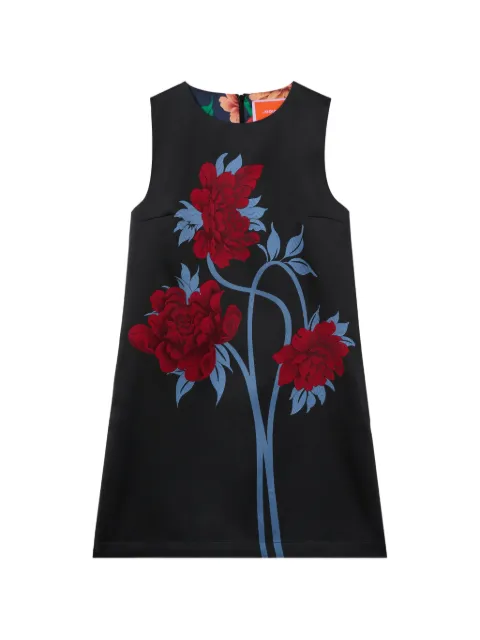 La DoubleJ floral jacquard dress Black DRE1102JCQ135PEO08BU03