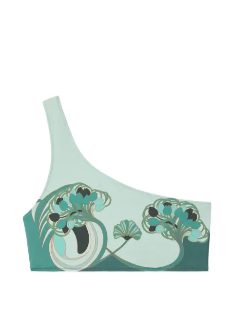 La DoubleJ one-shoulder floral swimsuit Green SWI0057LYC006BTU01GR11