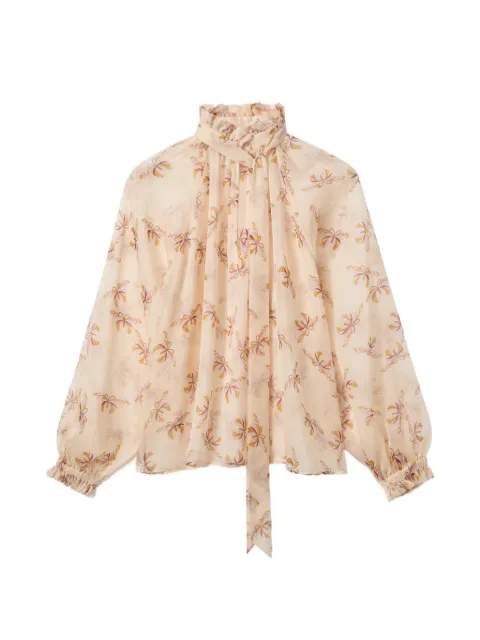 La DoubleJ Cerere blouse Neutrals SHI0120SIL024FAR08WH09