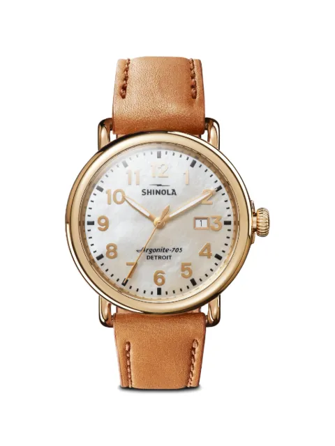 Shinola Runwell 41mm watch White S0120210678