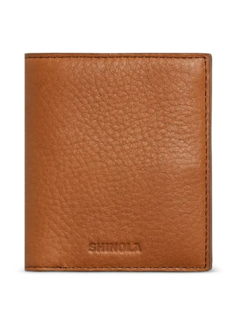 Shinola Coin Bifold leather wallet Neutrals S0320483458