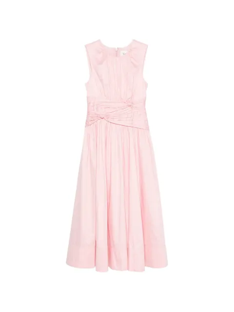 Aje Agatha knot-detail midi dress Pink 23SS5303