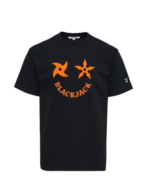 Blackjack Shuriken graphic T-shirt Black JSSKN0915KBLACKORANGE