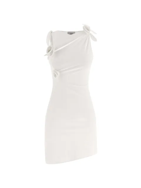 Coperni flower asymmetric dress White COPR154F5021WHT