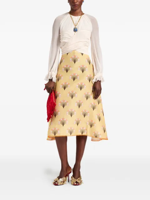 La DoubleJ En Pointe dress Yellow DRE1023LIN011FLO05YE02