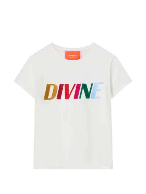 La DoubleJ embroidered T-shirt White TSH0071JER032SOC06WH01