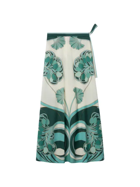 La DoubleJ Sarong skirt Green SKI0122COT056BTU01GR11