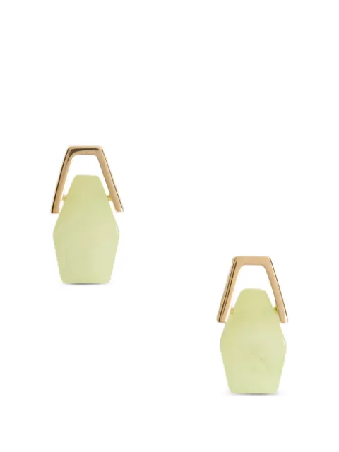La DoubleJ geometric drop earrings Gold EAR0051POL014SOLIDGR10