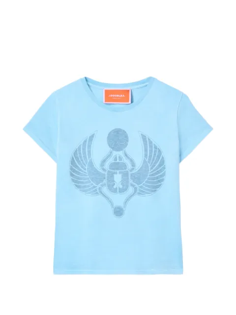 La DoubleJ graphic T-shirt Blue TSH0069JER079TAL01BU14