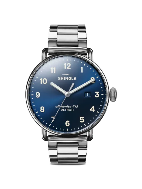 Shinola Canfield 43mm watch Blue S0120018331
