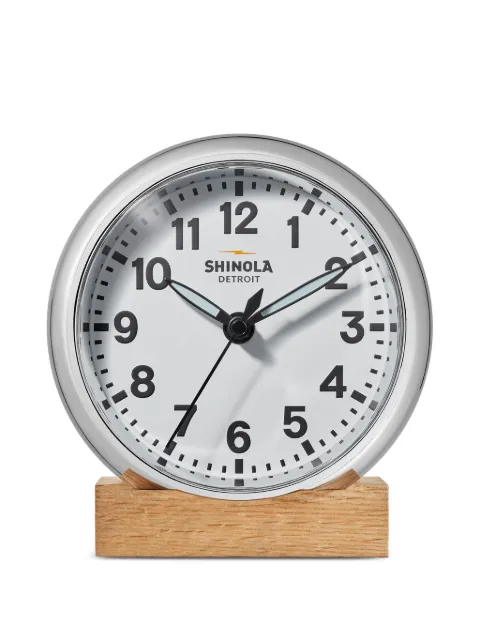 Shinola 6" Runwell desk clock White S2620126128