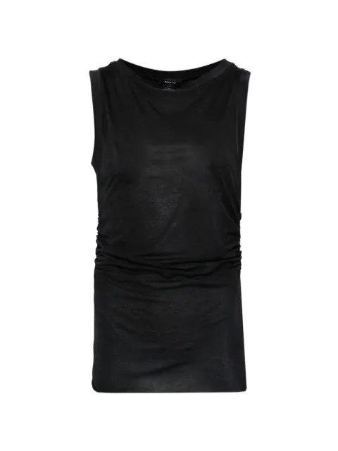 Avant Toi gathered top Black 226SD2661JCOVH