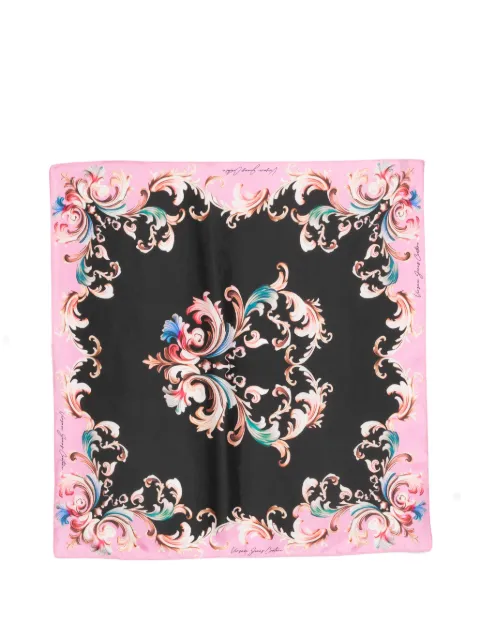 Versace Jeans Couture floral-print scarf Black 80HA7H02ZG430