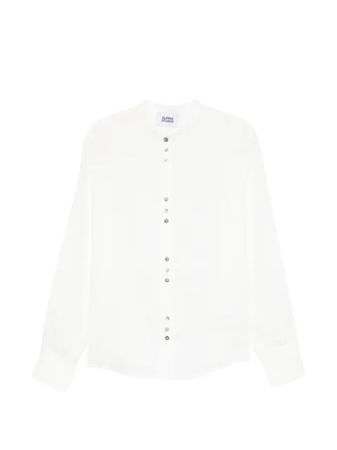 ALPHA STUDIO buttoned shirt White AU5371L