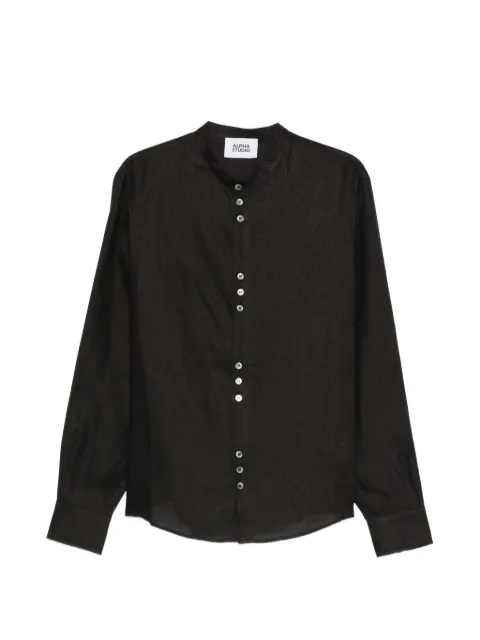 ALPHA STUDIO buttoned shirt Black AU5371L