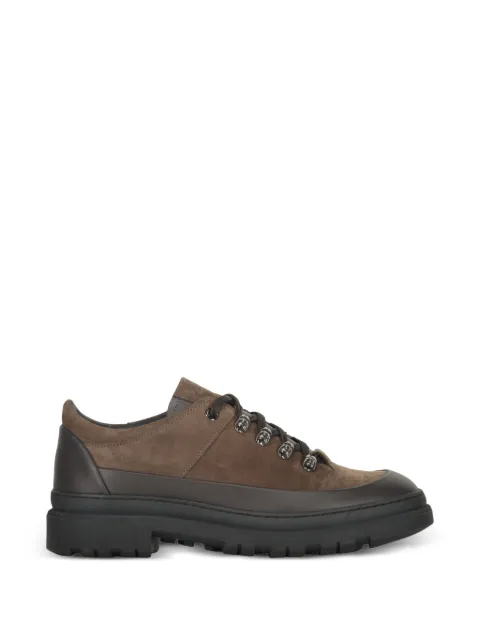 Moorer Roquen lace-up leather sneakers Brown ROQUENKM