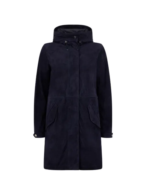 Moorer Antibes button-collar parka Blue ANTIBESURG
