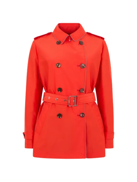 Moorer button double-breasted trench coat Red SCEIDEDA6