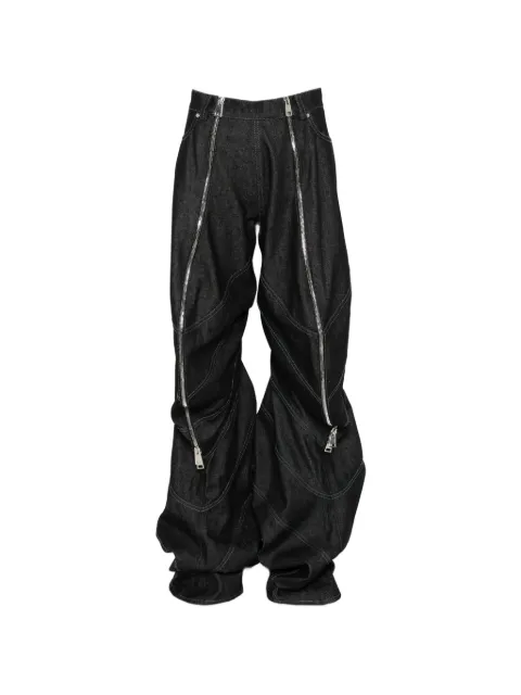 VICTOR CLAVELLY zip-detail straight-leg jeans Blue SATYRE