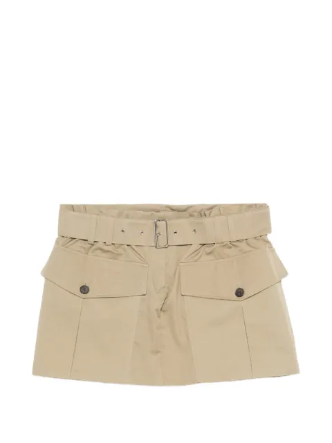 IRO Inoa belted mini skirt Neutrals AY032