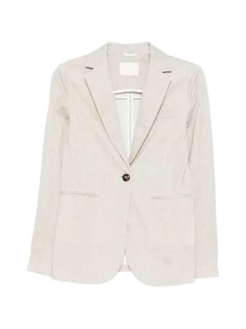 Circolo 1901 single-breasted blazer Neutrals FD3943