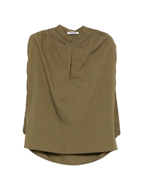 DARKPARK Tracy textured gathered blouse Green WSH35FAC127
