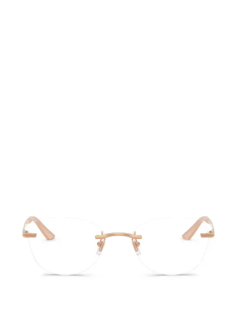 Versace Eyewear rimless glasses Pink VE1314D