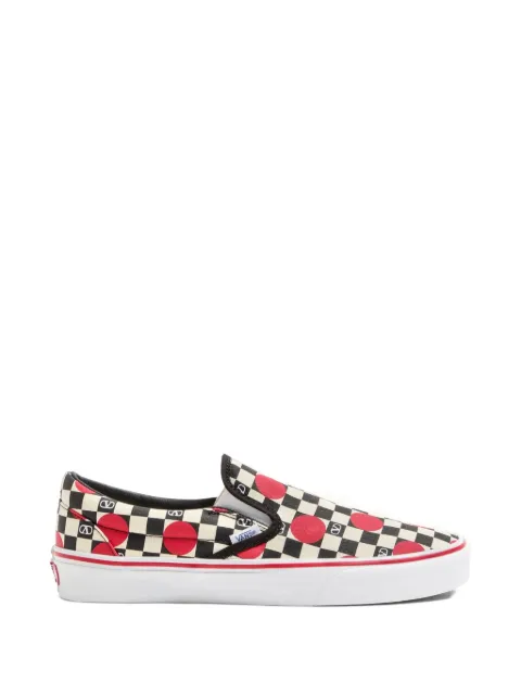 Vans X Garavani slip on checkerboard Neutrals 8Y2S0M96WHXBAG
