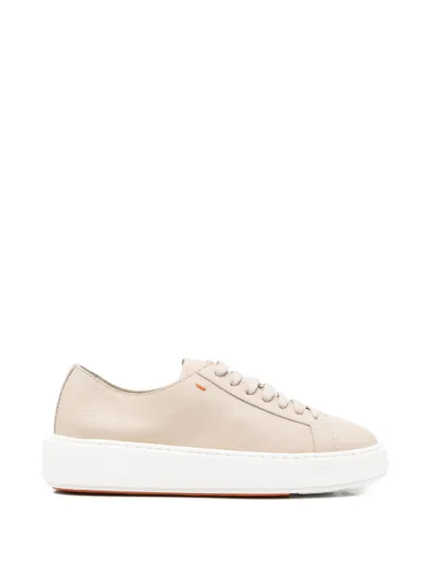 Santoni leather sneakers Neutrals WBCD61322BARCDYI