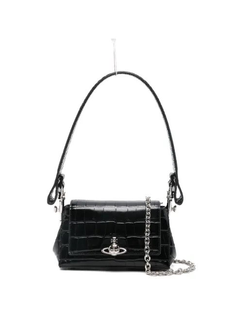 Vivienne Westwood small Hazel logo shoulder bag Black 4603000WWL0098