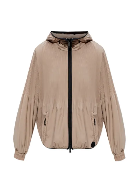 Moncler logo-patch jacket Neutrals L10931A00047597YW