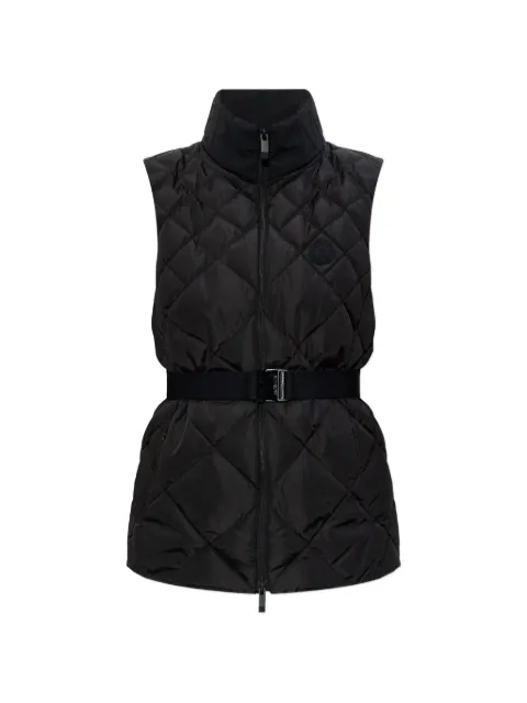 Moncler logo-patch gilet Black L10931A00038539ZD
