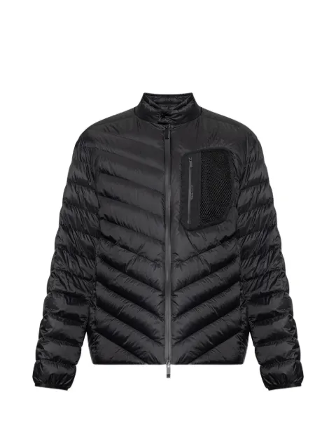 Moncler Mackinac mesh-pocket quilted jacket Black L10911A00032598AL