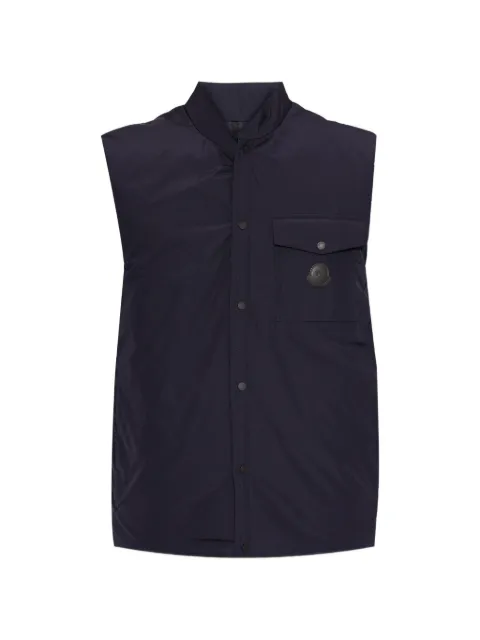 Moncler Sahel buttoned pocket gilet Blue L10911A00055597Y3