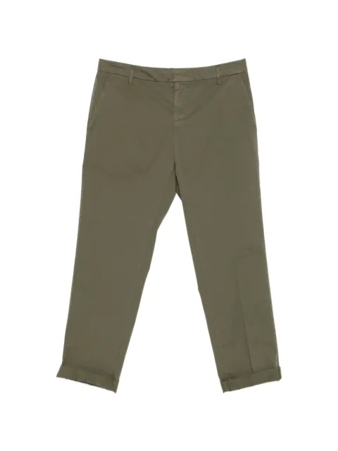 DONDUP cuffed trousers Green UP688GSE046UPTD637