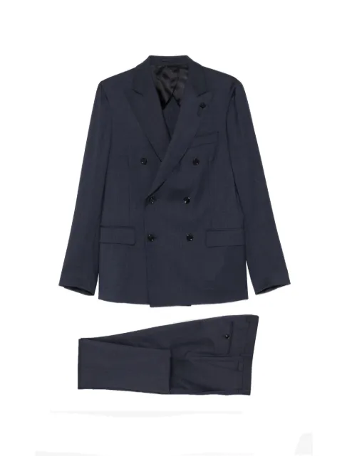Lardini double-breasted suit Blue CN467AECN64416