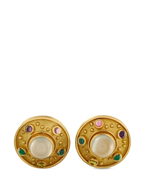 Denise Roberge moonstone clip-on earrings Gold DR09122225