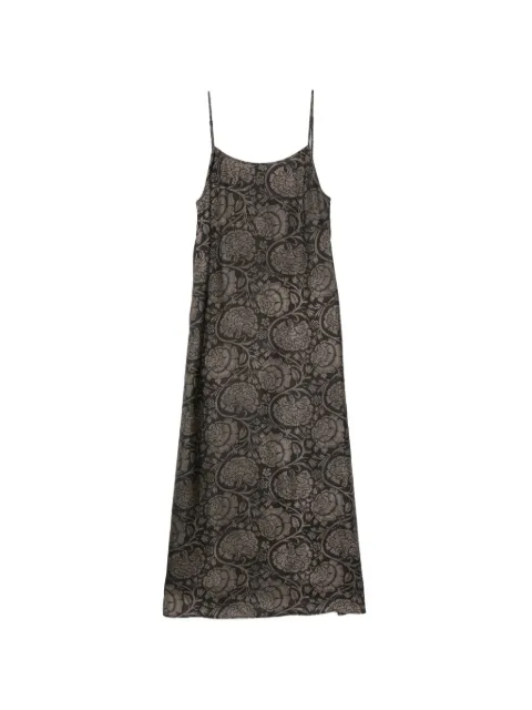 Uma Wang Anaya floral-print midi dress Black 707UP5018PE26