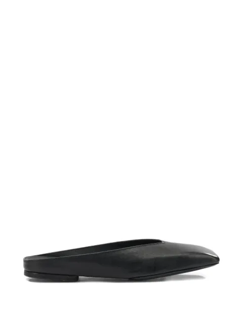 Rick Owens Temple square-toe flat mules Black RP01F6869LGY
