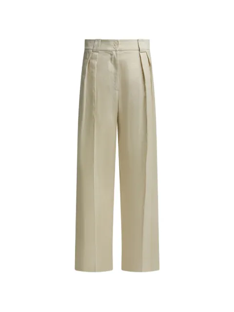 Ines De La Fressange Marlene pleated trousers Neutrals 16P008LI011P110