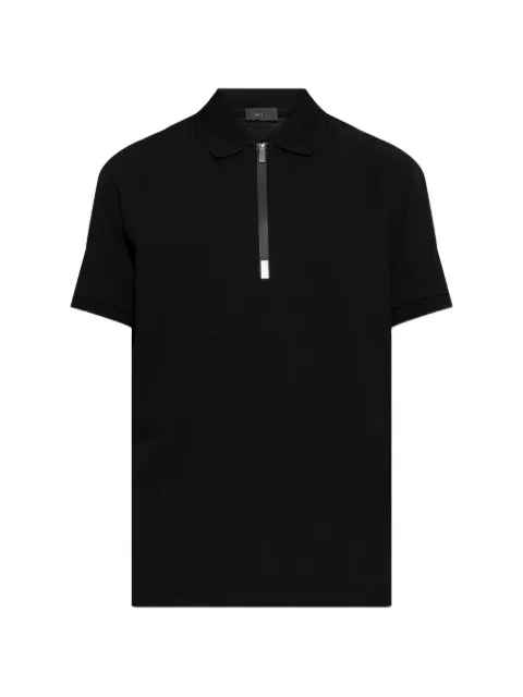 Moncler zip polo shirt Black L10918A0001089A16
