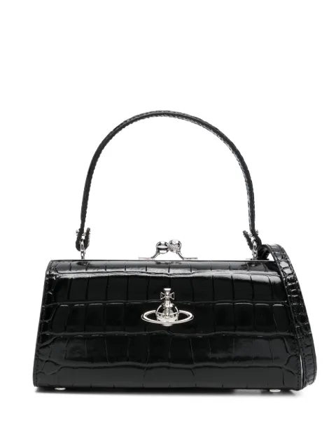 Vivienne Westwood Doll Xl logo-plaque mini bag Black 4B01000QWL0098