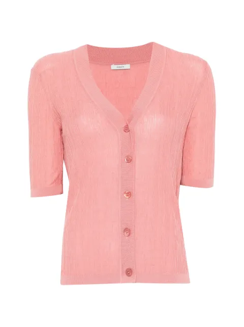JOSEPH V-neck buttoned cardigan Pink JF009831